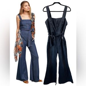 Pilcro Dark black/grey Denim Jumpsuit